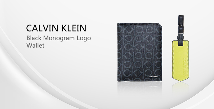 Calvin Klein Refined Monogram Logo Crossbody Bag in Black for Men