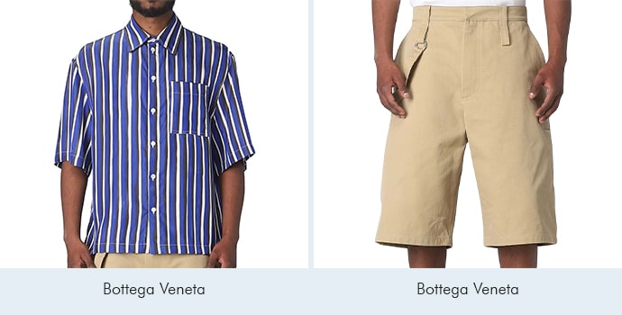 Striped Shirt and Bermuda Shorts