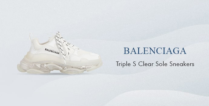 Best white Triple S Clear Sole Sneakers