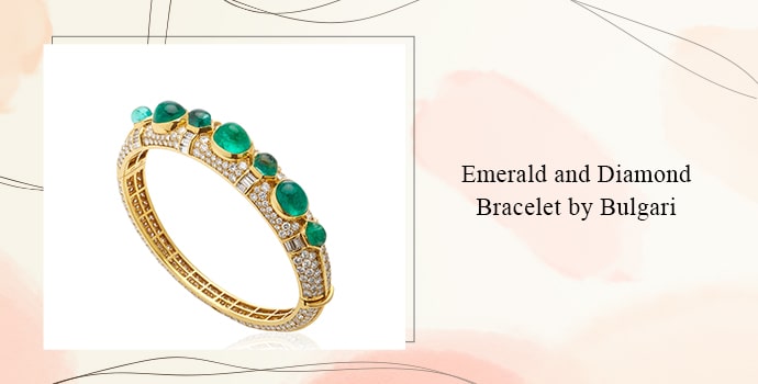 Emerald and Diamond Bracelet by Bulgari