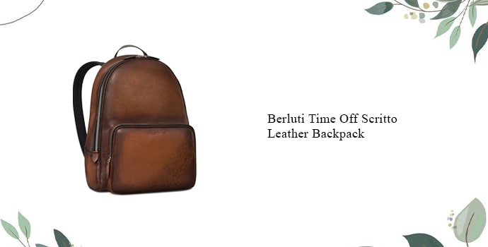 Most expensive backpack Berluti Time Off Scritto Leather Backpack