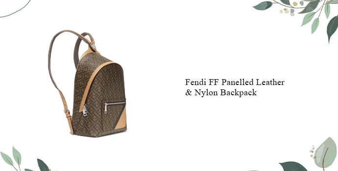 Most expensive backpack Fendi FF Panelled Leather & Nylon 