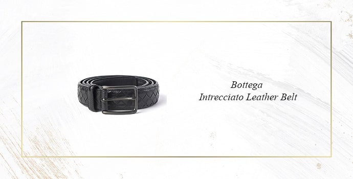 Most expensive belt Bottega Veneta Intrecciato Leather Belt 