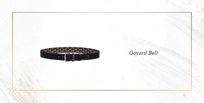 Most expensive belt goyard belt