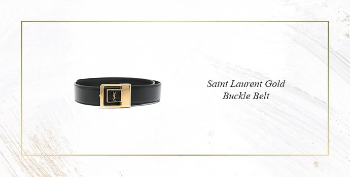 Most expensive belt Saint Laurent Gold Buckle Belt