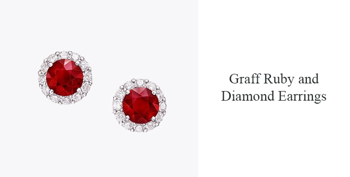 Most expensive earrings in the world Graff Ruby and Diamond 