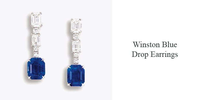 Winston Blue Drop Earrings