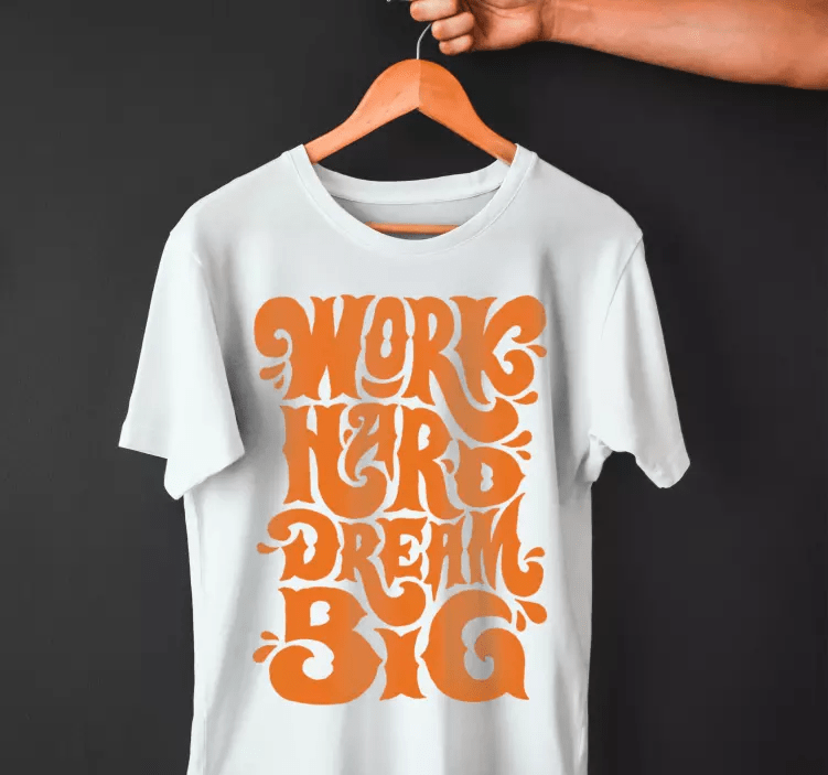 Bold and decorative typography T-shirt designs