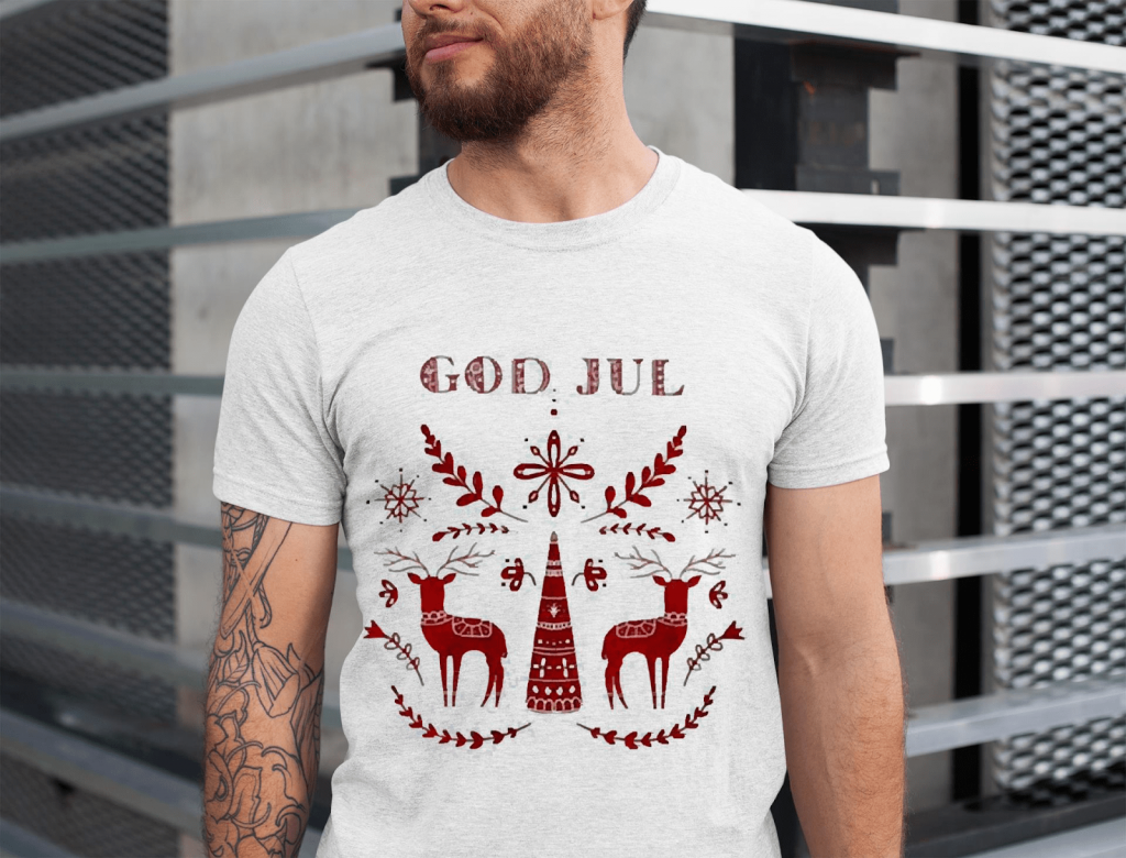 Folk art-inspired T-shirt designs