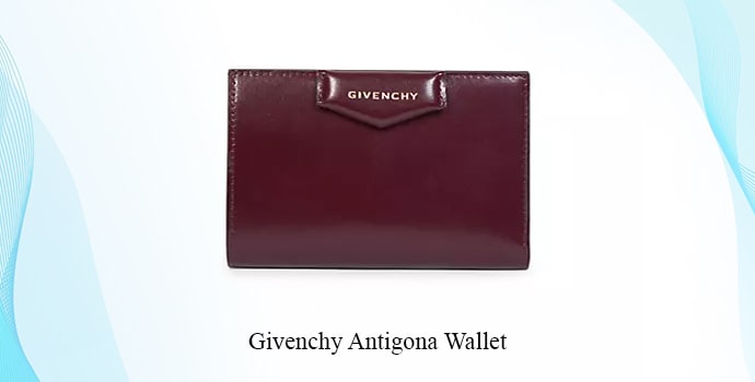 Most luxury Givenchy Antigona Wallet in dark red color