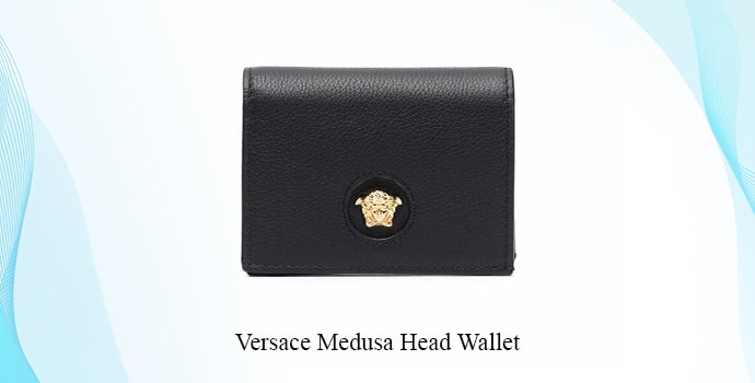 Top luxury mens wallet brands Versace Medusa Head 