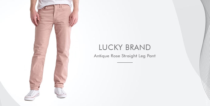 LUCKY BRAND 
Antique Rose Straight Leg Pant 