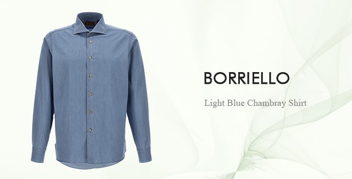 BORRIELLO
Light Blue Chambray Shirt