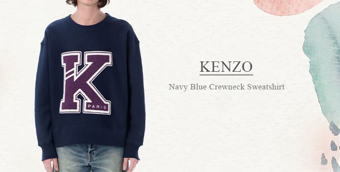 KENZO 
Navy Blue Crewneck Sweatshirt