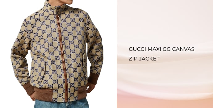 Gucci Maxi GG canvas zip jacket