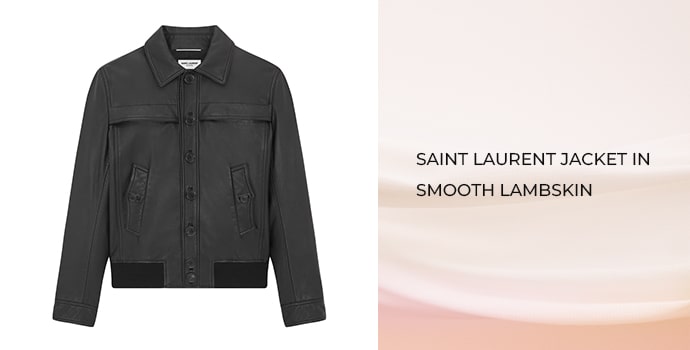 Saint Laurent jacket in smooth lambskin