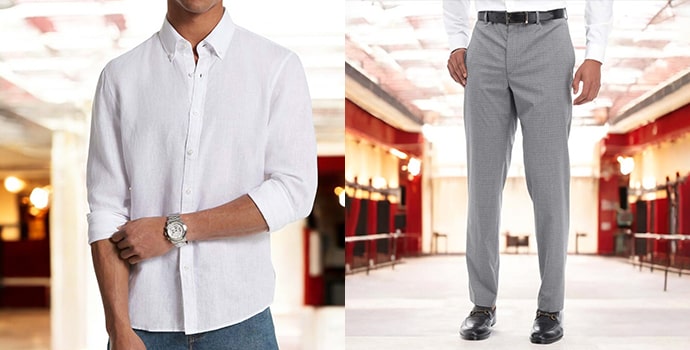 Best matching formal shirts and pants online