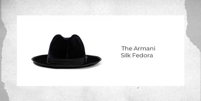 Most Expensive Hats and Caps in the World The Armani Silk Fedora