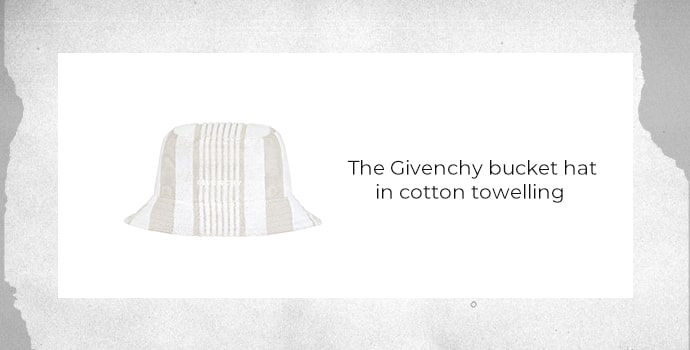 Most Expensive Hats and Caps in the World The Givenchy bucket hat in cotton towelling