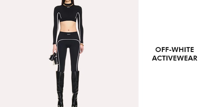 luxury activewear brands Off White Activewear