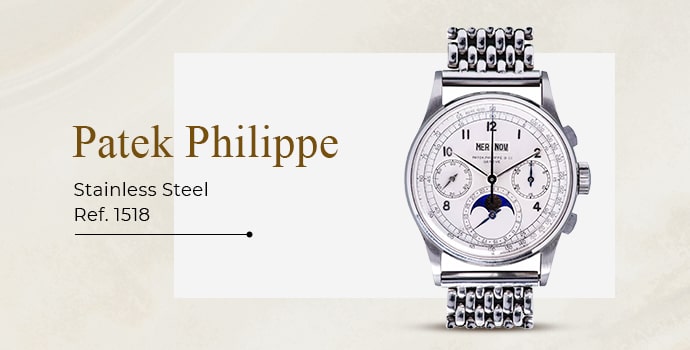 most popular mens luxury watches Patek Philippe Stainless Steel Ref. 1518