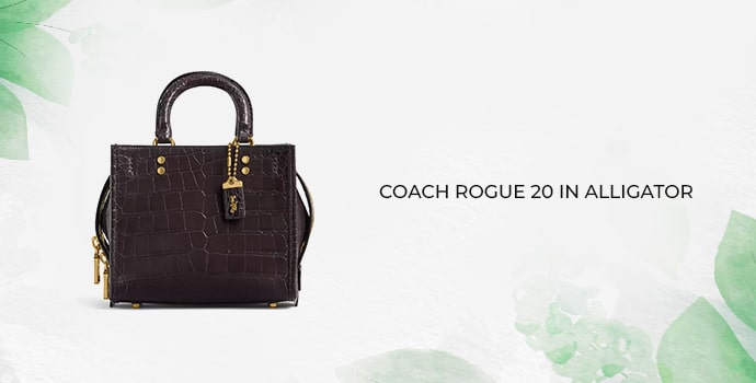 most expensive coach bags Coach Rogue 20 In Alligator 04