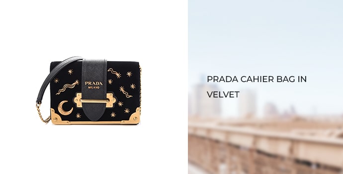 Prada Cahier Bag in Velvet