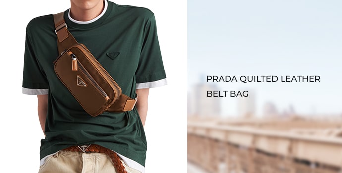 Prada Quilted Leather Belt Bag