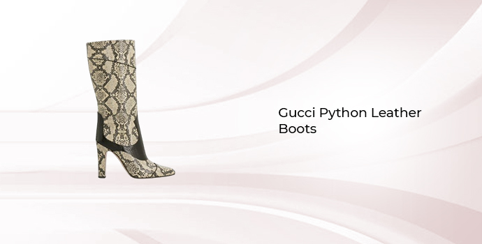 most expensive Boots in the world Gucci Python Leather Boots