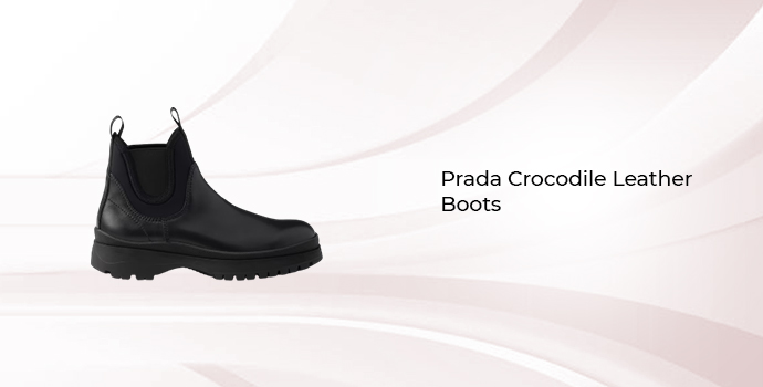 Prada Crocodile Leather Boots