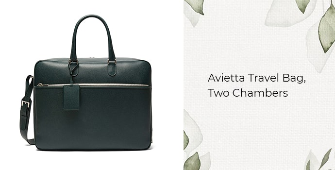 most expensive briefcase in the world Avietta Travel Bag, Two Chambers