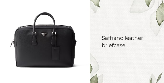 Dior’s Saffiano leather briefcase