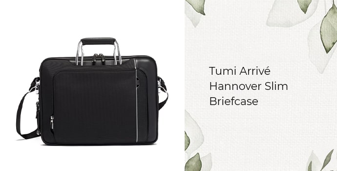 most expensive briefcase in the world Tumi Arrivé Hannover Slim Briefcase