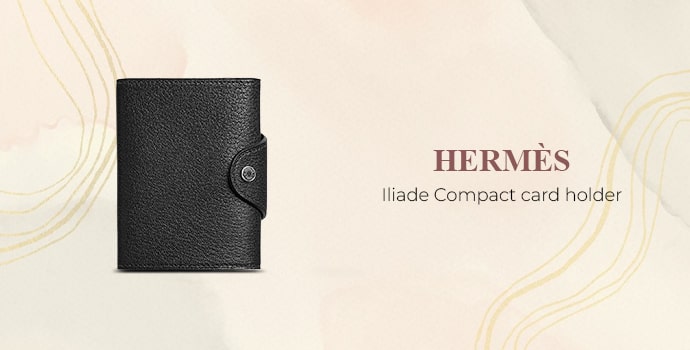 most expensive card holder Hermès Iliade Compact card holder