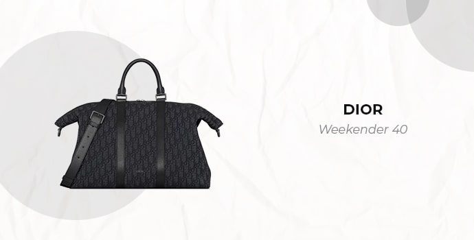 most expensive duffle bag Dior Weekender