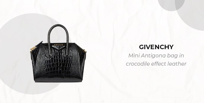 Givenchy Mini Antigona bag in crocodile effect leather