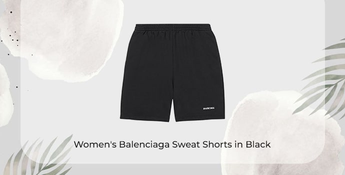 most expensive shorts in the world Women's Balenciaga Sweat Shorts in Black