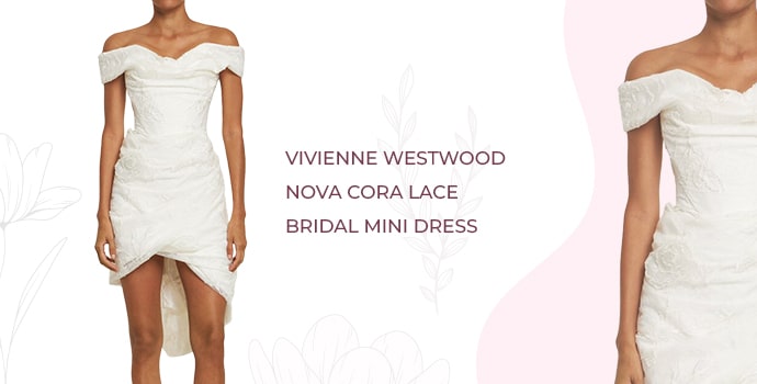 Vivienne Westwood Nova Cora lace bridal mini dress