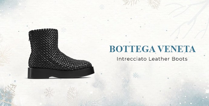 Bottega Veneta Intrecciato Leather Boots