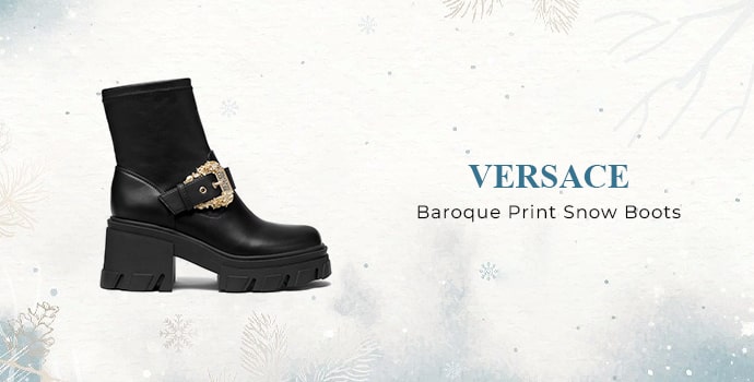 Versace Baroque Print Snow Boots