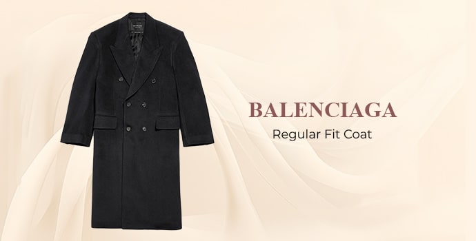 most expensive winter coat brands Balenciaga Regular Fit Coat