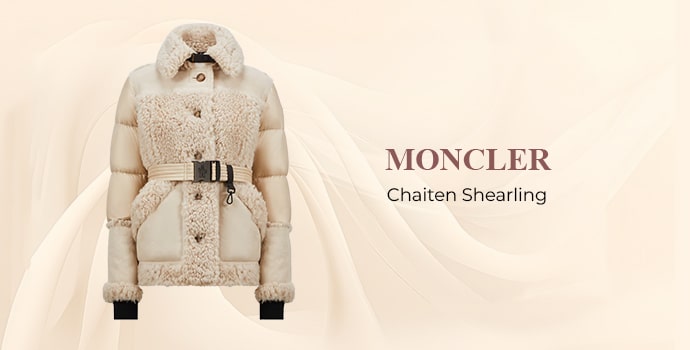 most expensive winter coat brands Moncler Chaiten Shearling