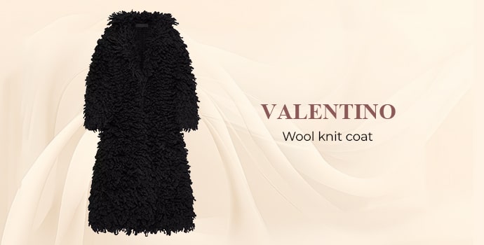 Valentino wool knit coat