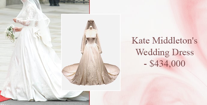 Kate Middleton's Wedding Dress - $434,000