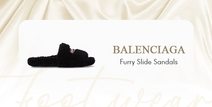 Balenciaga Furry Slide Sandals