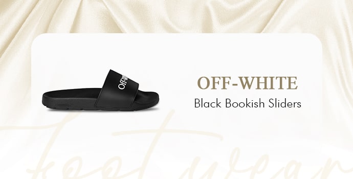 most expensive slippers in the world Off White black bookish sliders