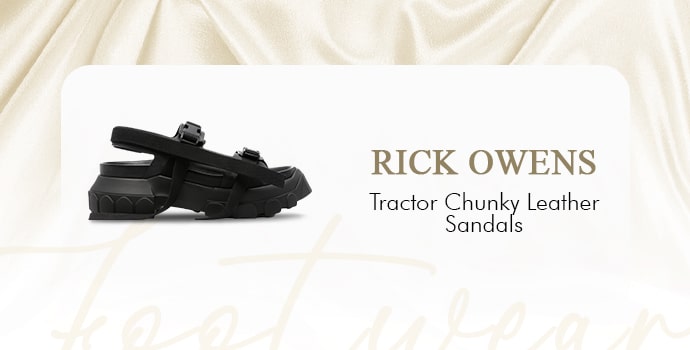 Rick Owens Tractor Chunky Leather Sandals