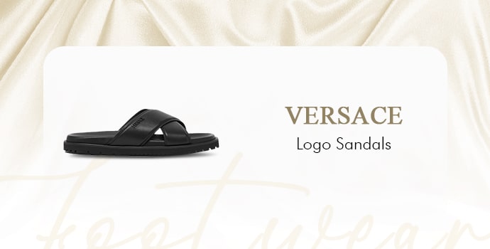 most expensive slippers in the world Versace Logo Sandals