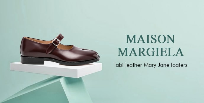 Maison Margiela Tabi leather Mary Jane loafers