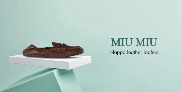 Miu Miu Nappa leather loafers